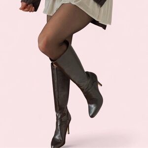 INC Black Knee-High Women's Boots